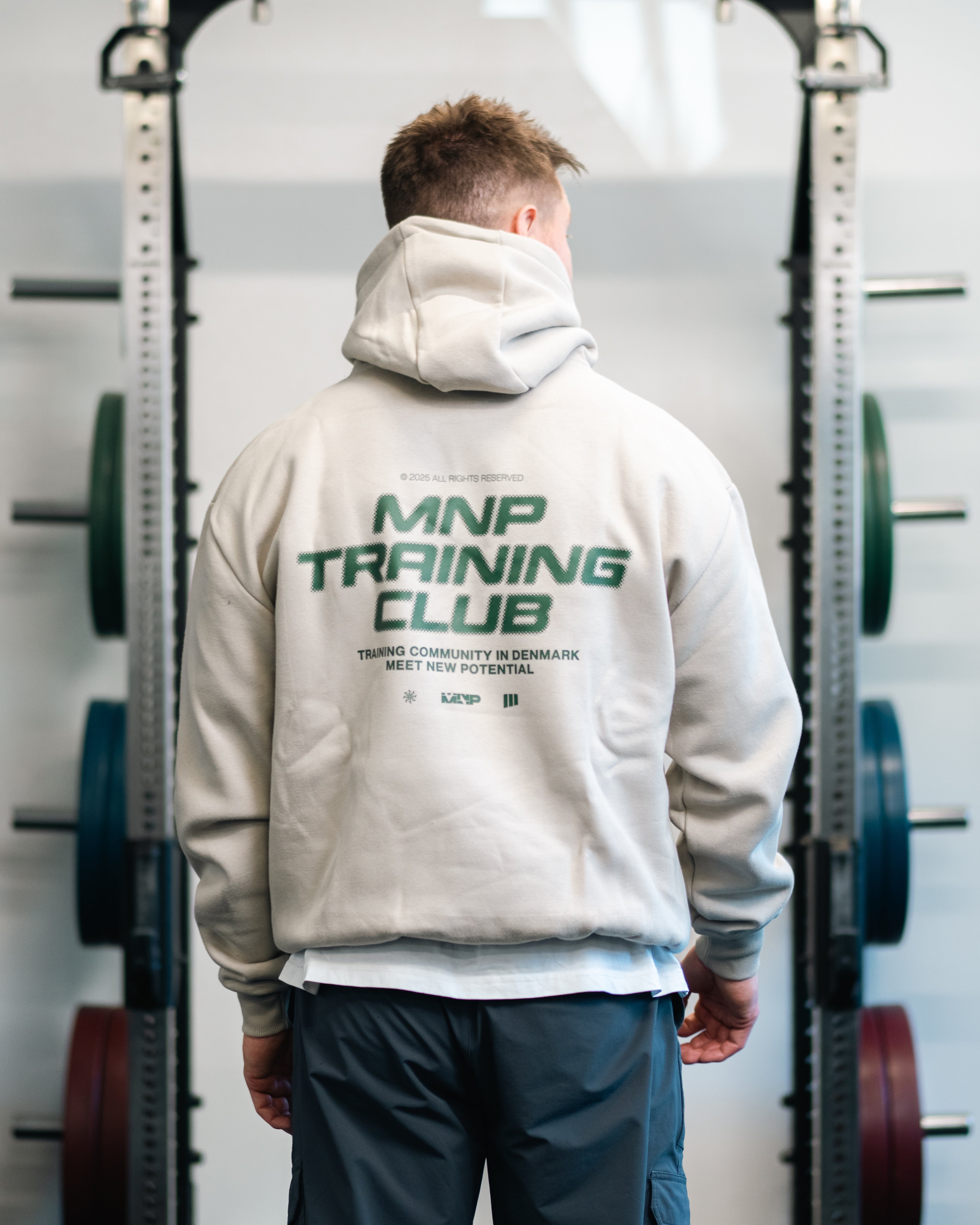 MNPTC Hoodie Sand/Mørkegrøn