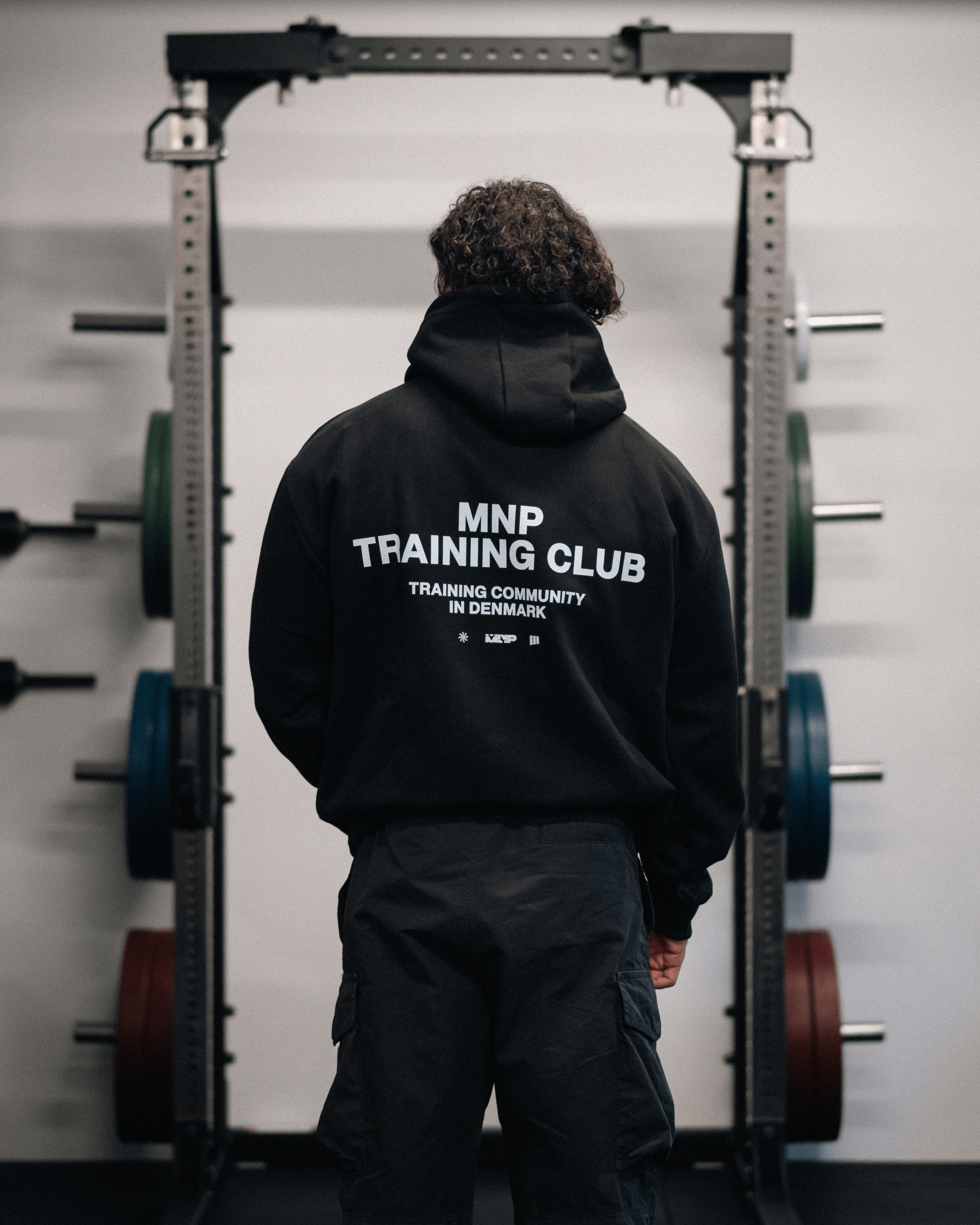 TC Sort/Hvid Hoodie
