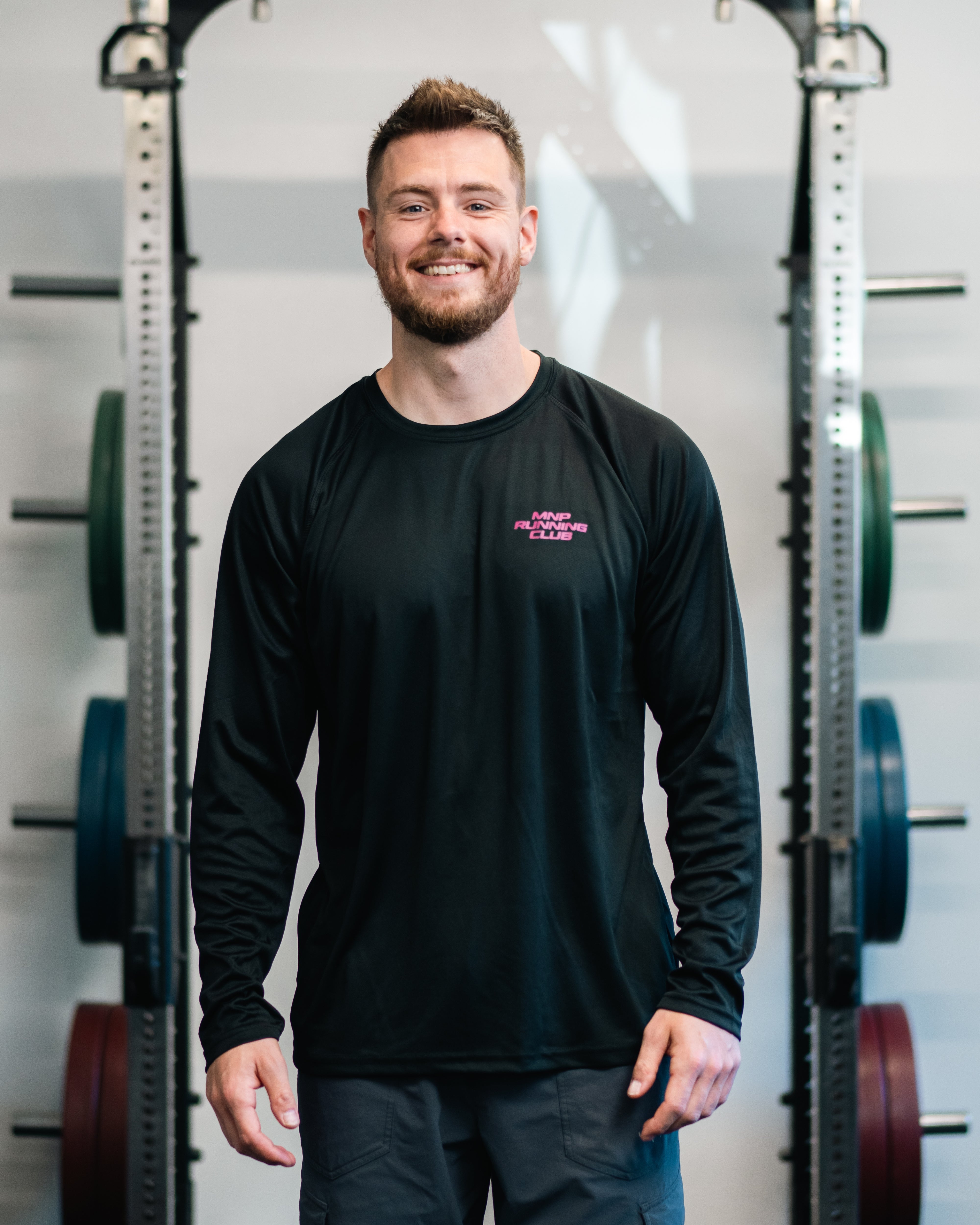 MNPTC Langærmet Løbetrøje Sort/Pink