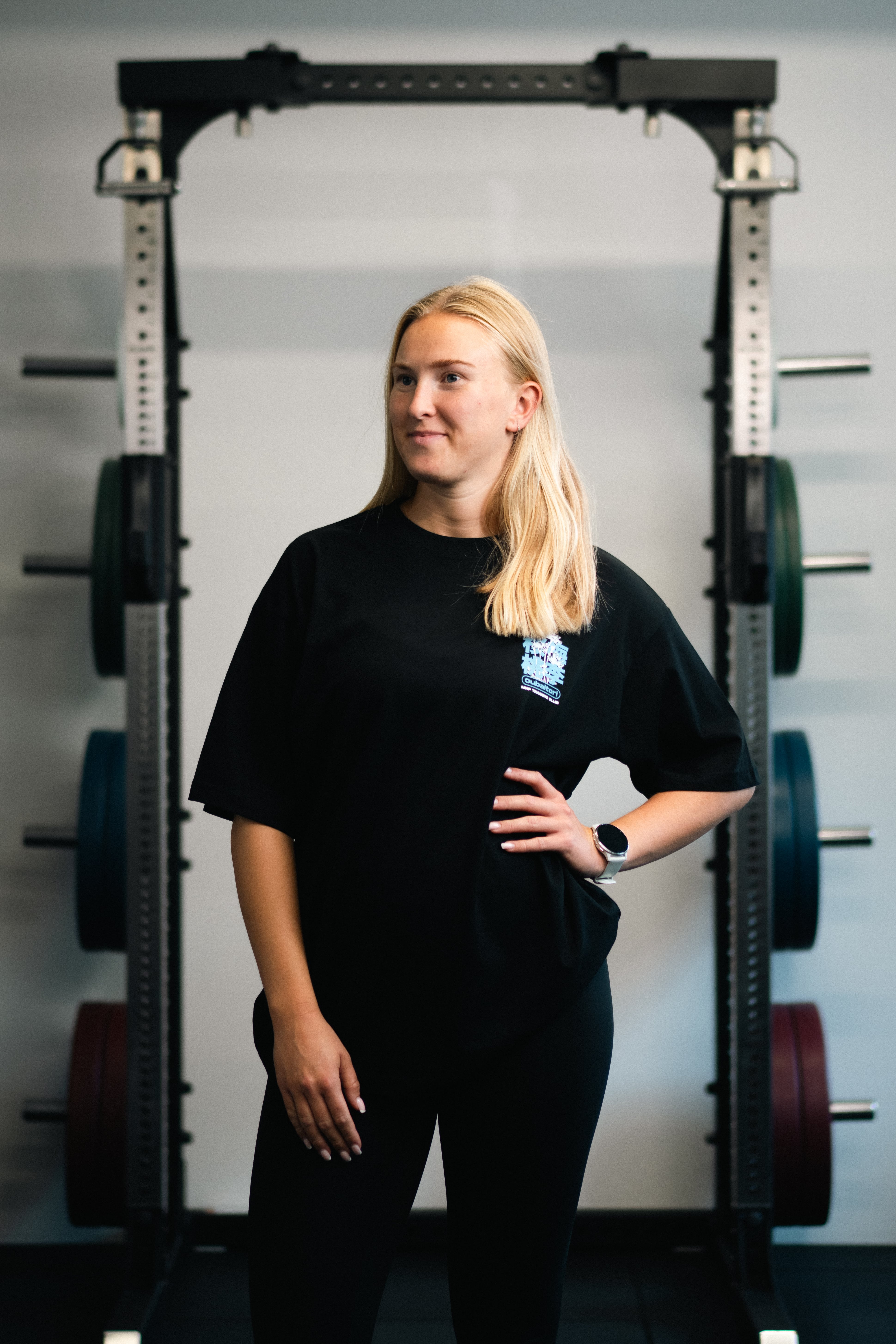 TC Oubaitori Sort/hvid/blå Box Fit Tee