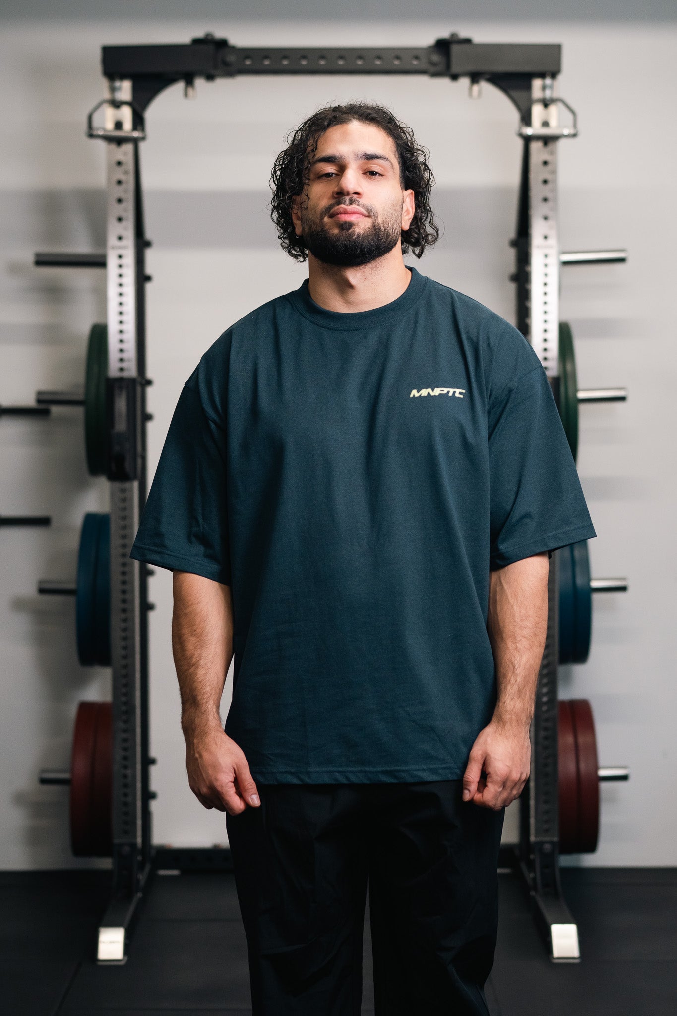 MNPTC Halftone Blå/Gul Box Fit Tee