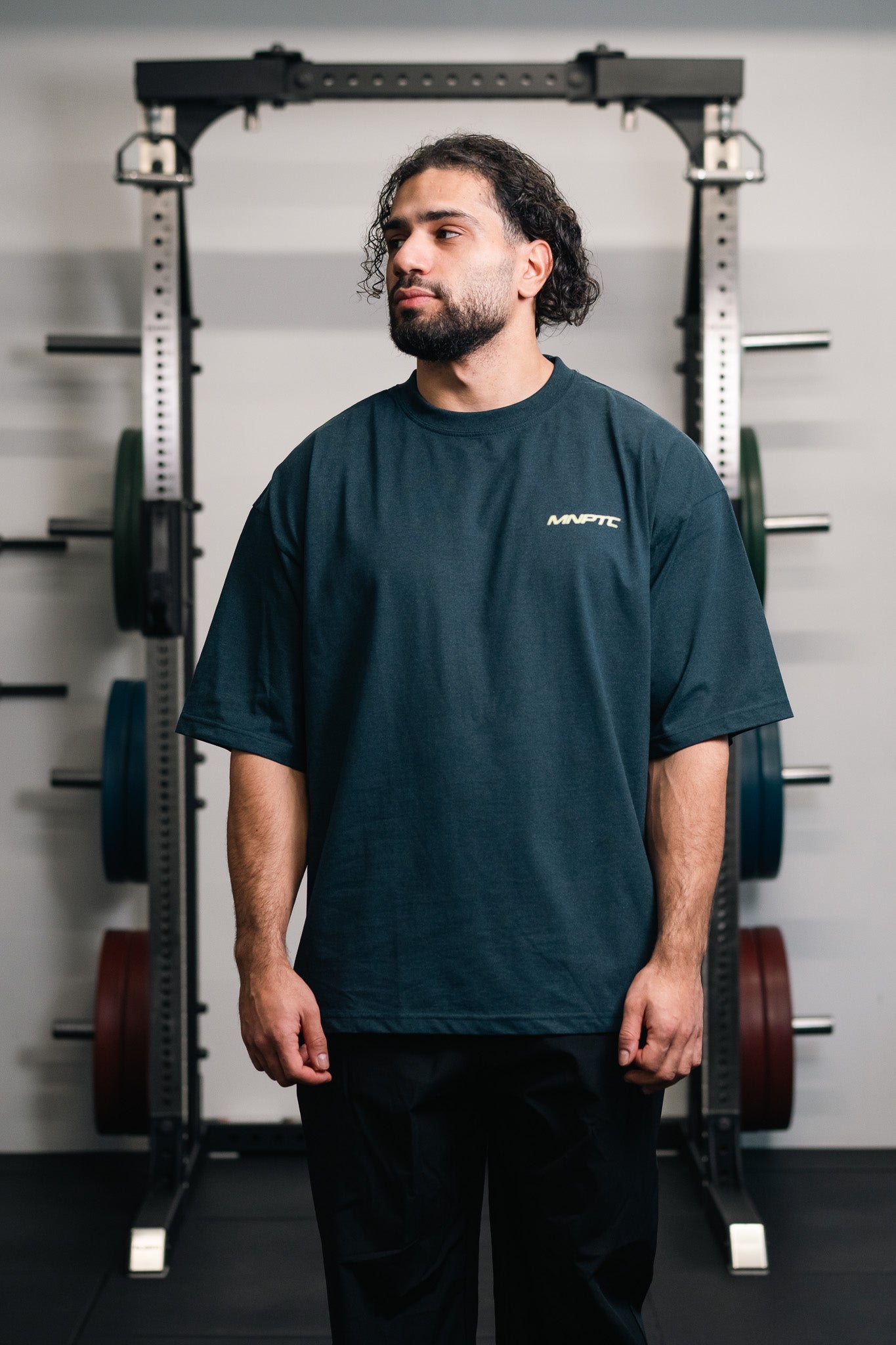 TC MNPTC Halftone Blå/Gul Box Fit Tee