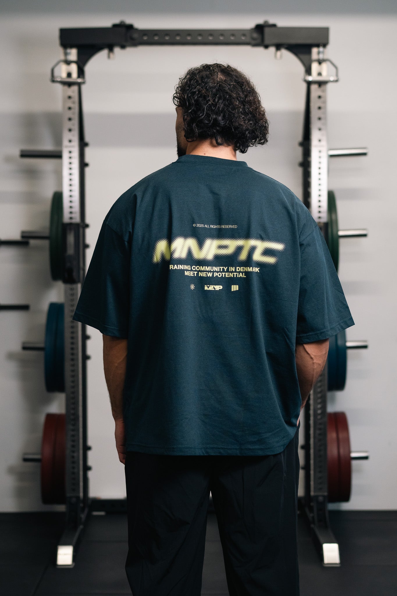 MNPTC Halftone Blå/Gul Box Fit Tee