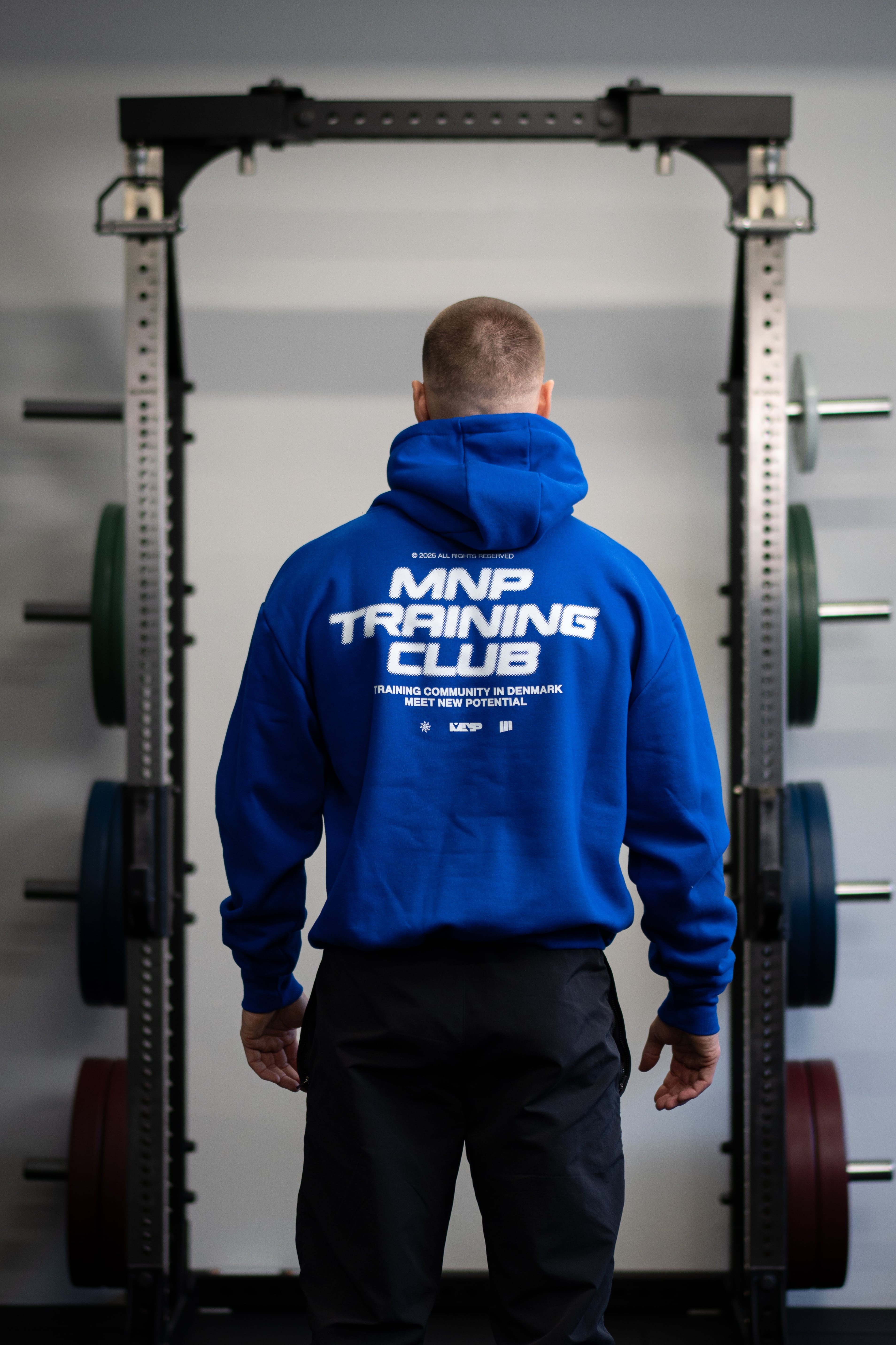 TC Blå Halftone Hoodie