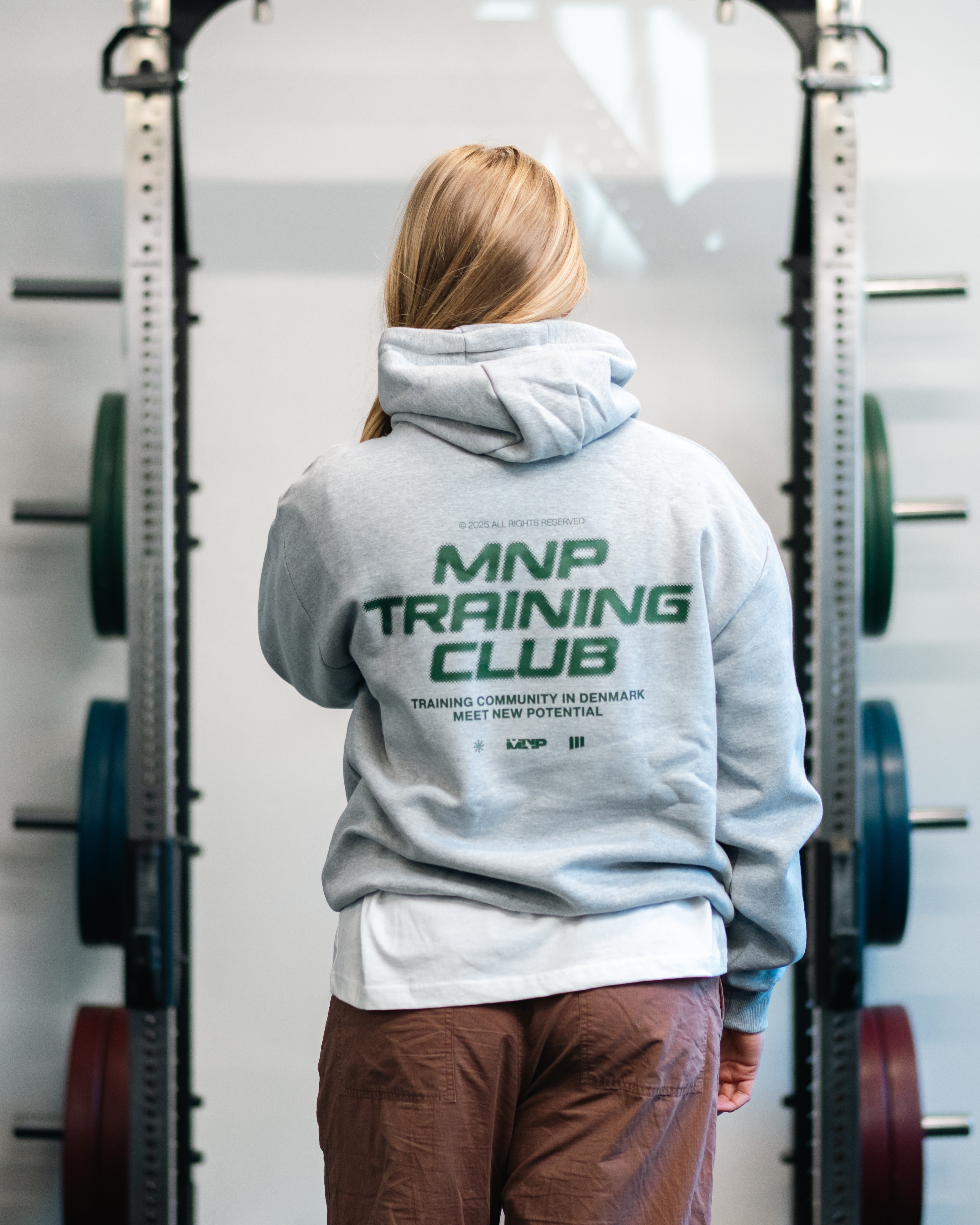 MNPTC Hoodie Grå/Mørkegrøn