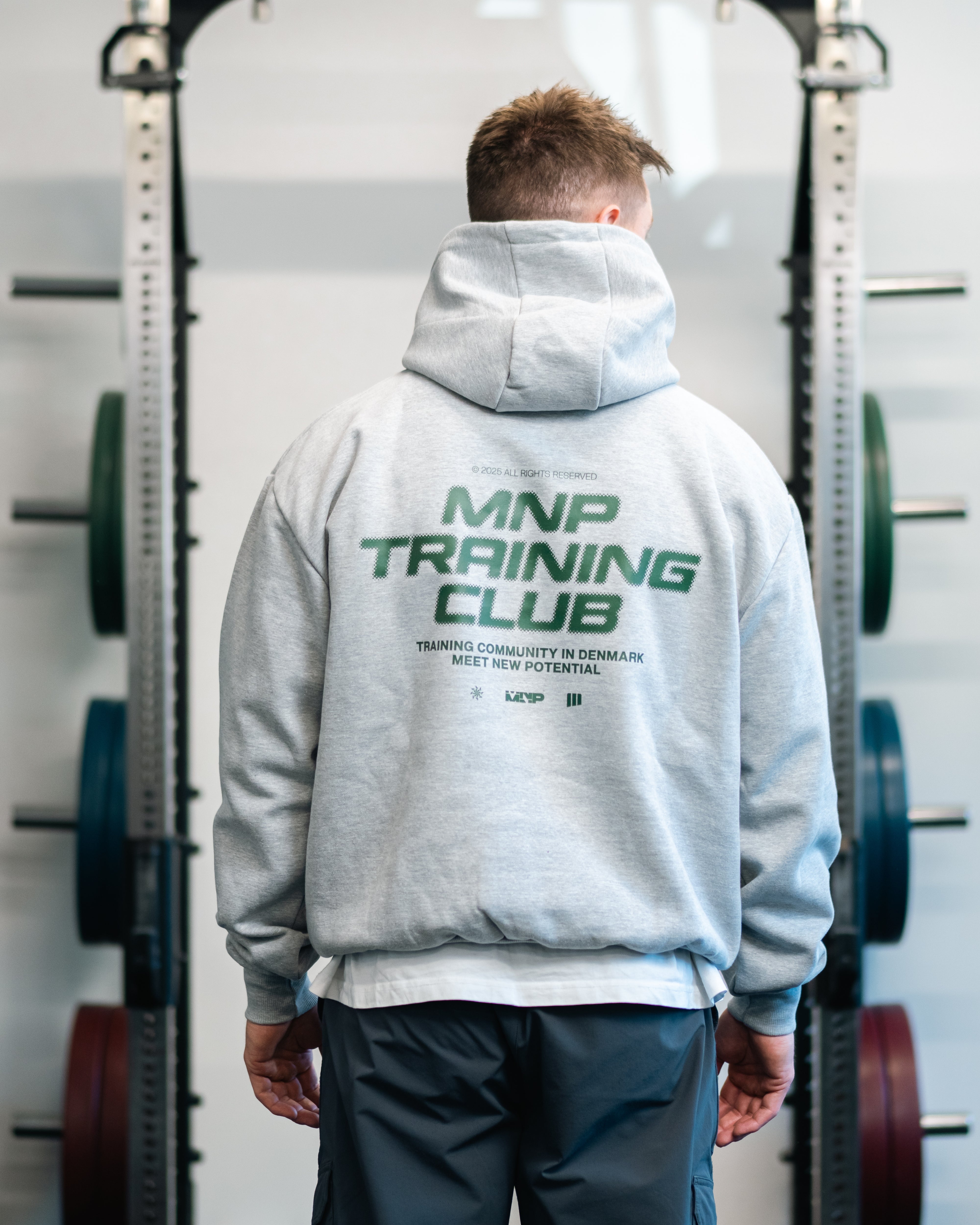 TC Hoodie Grå/Mørkegrøn