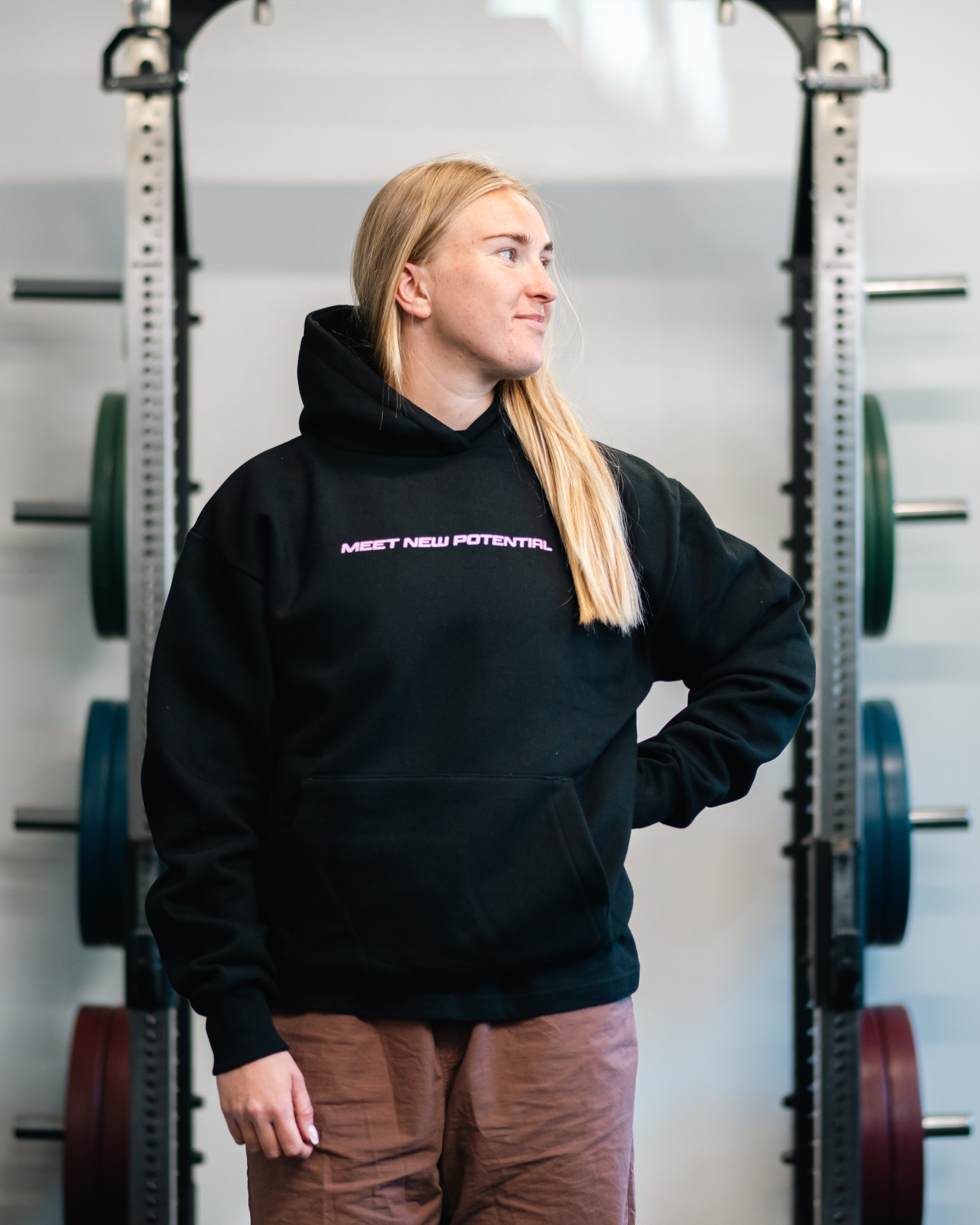 MNPTC Hoodie Sort/pink