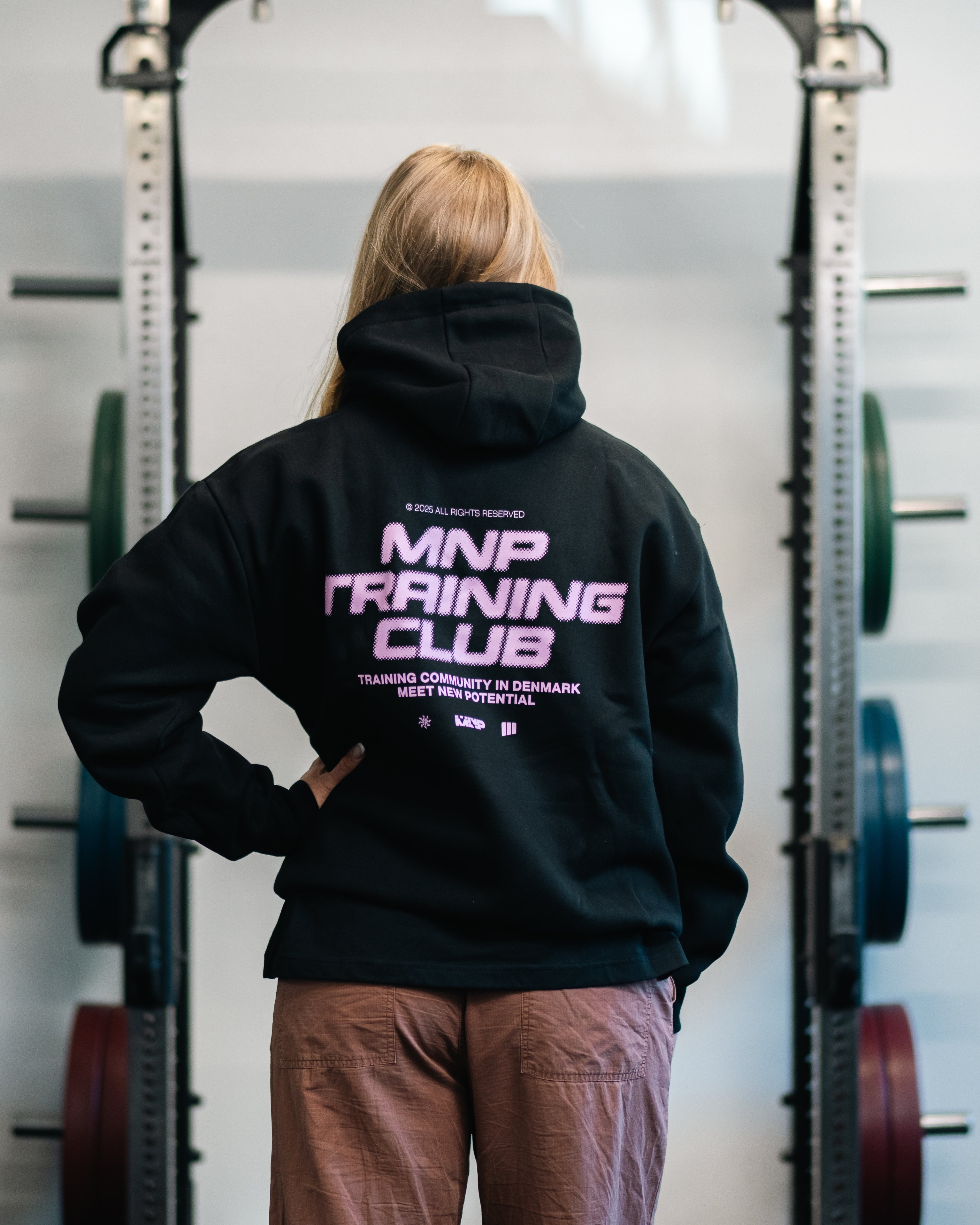 MNPTC Hoodie Sort/pink