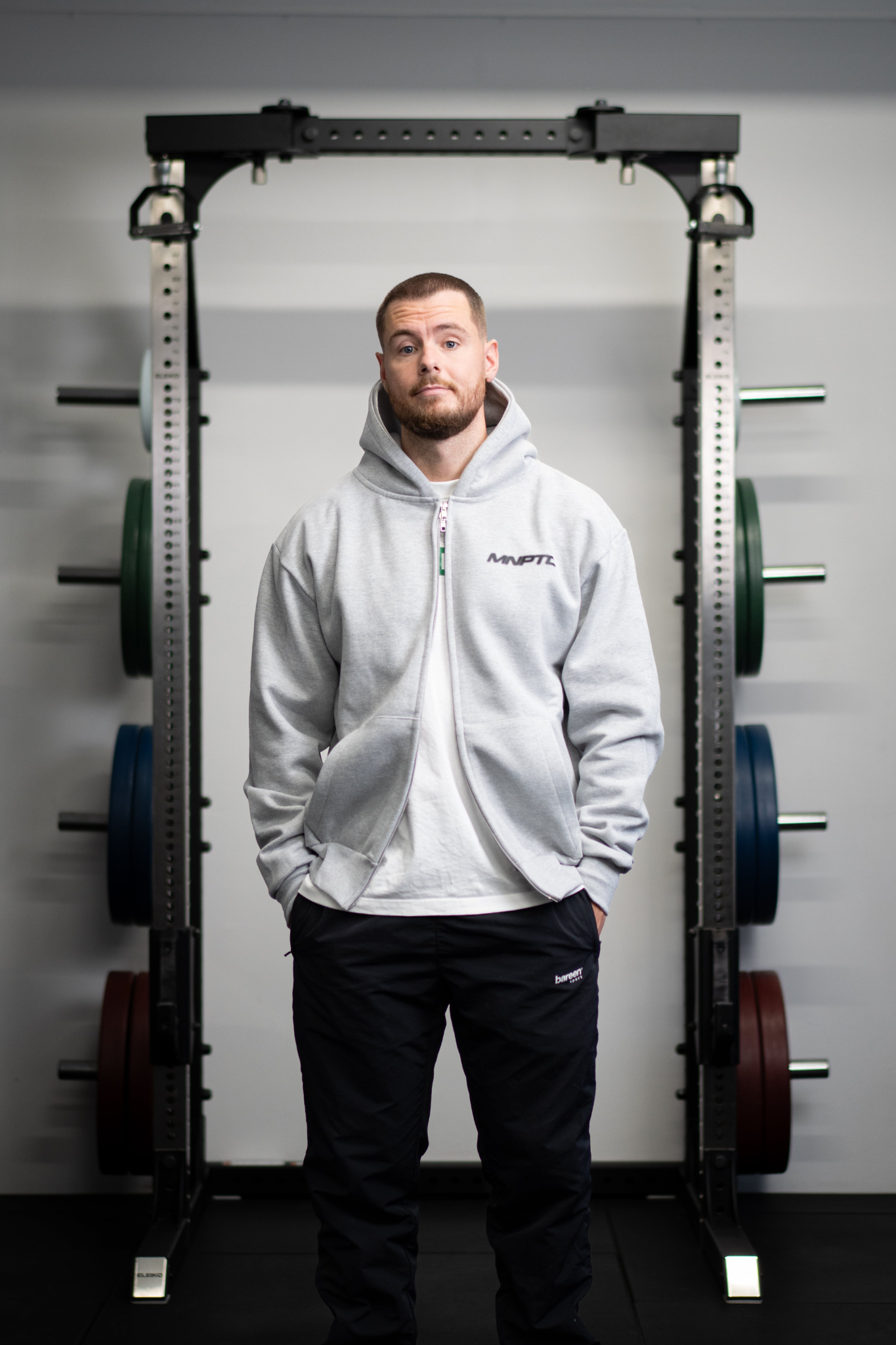 TC Zip Hoodie Grå