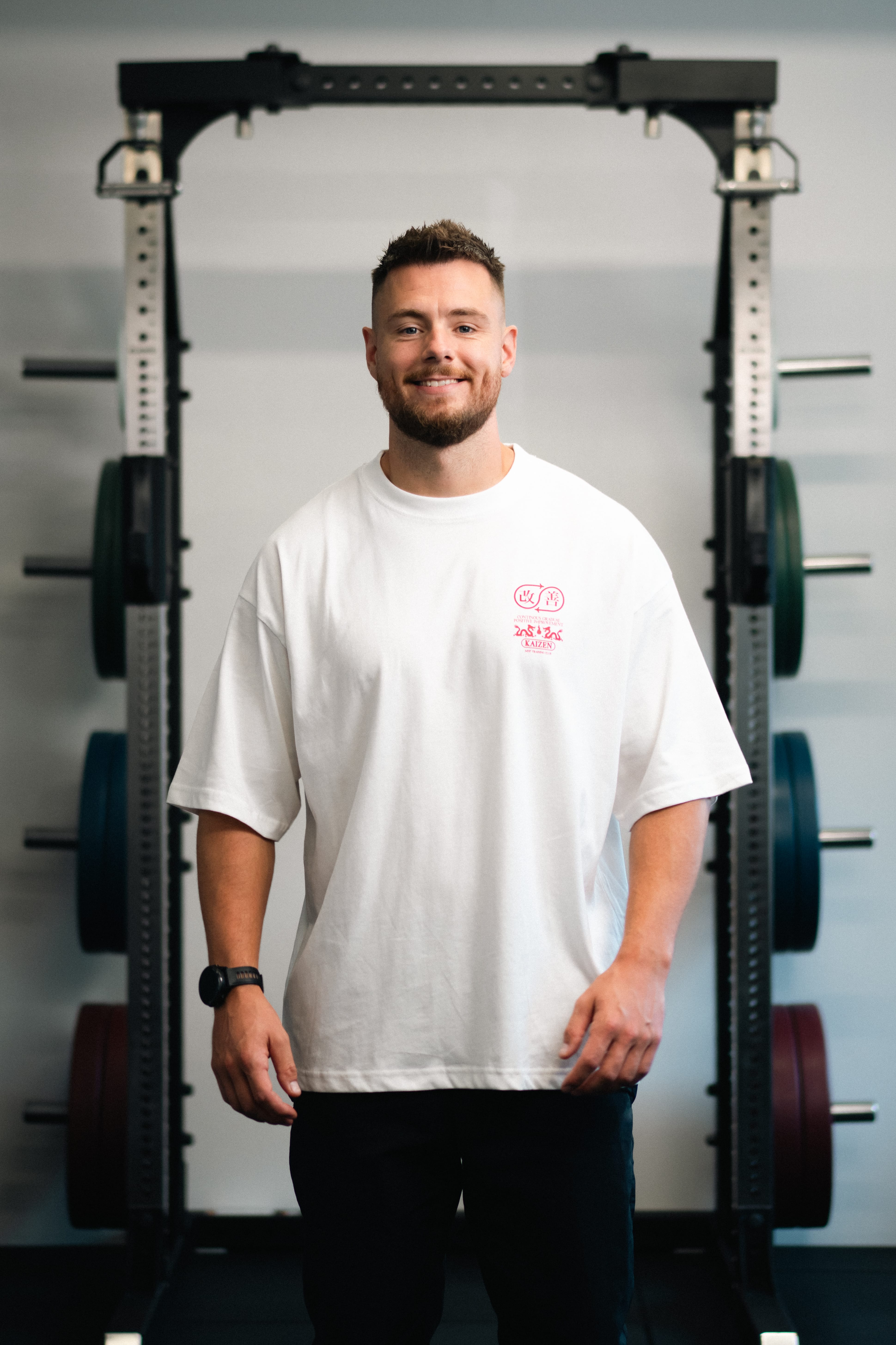 TC Kaizen Sand/Rød Box Fit Tee