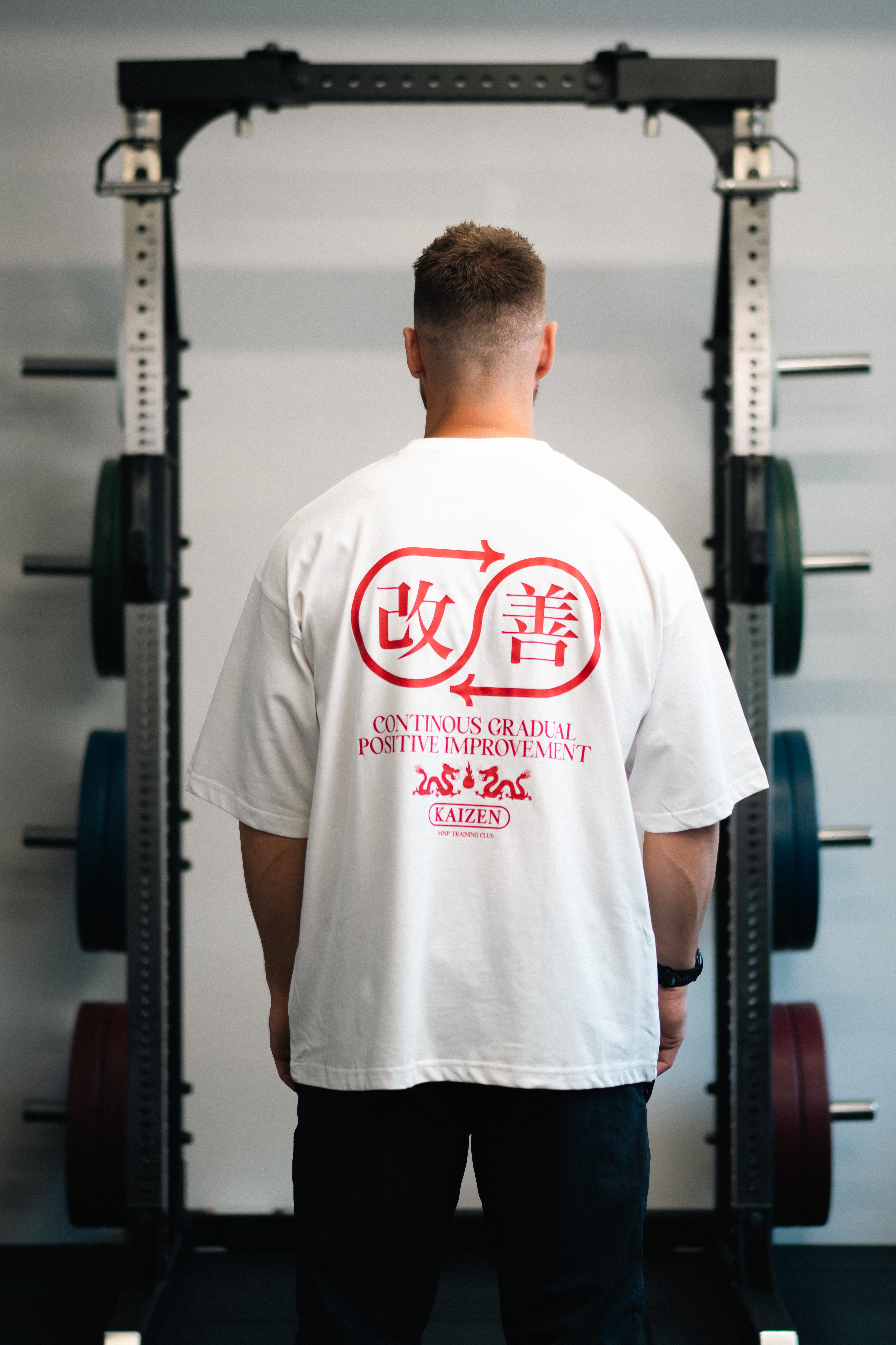 TC Kaizen Sand/Rød Box Fit Tee
