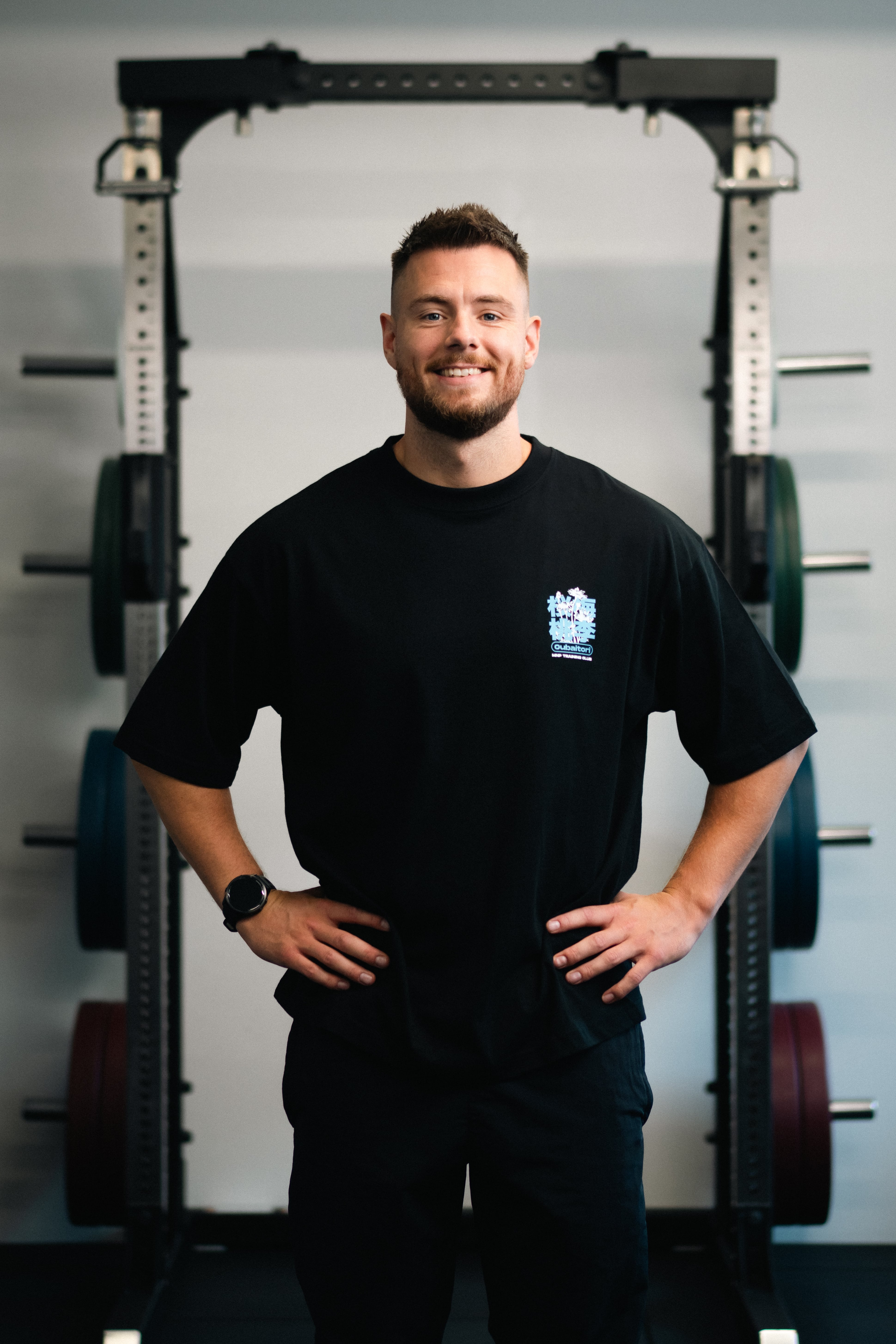 TC Oubaitori Sort/hvid/blå Box Fit Tee