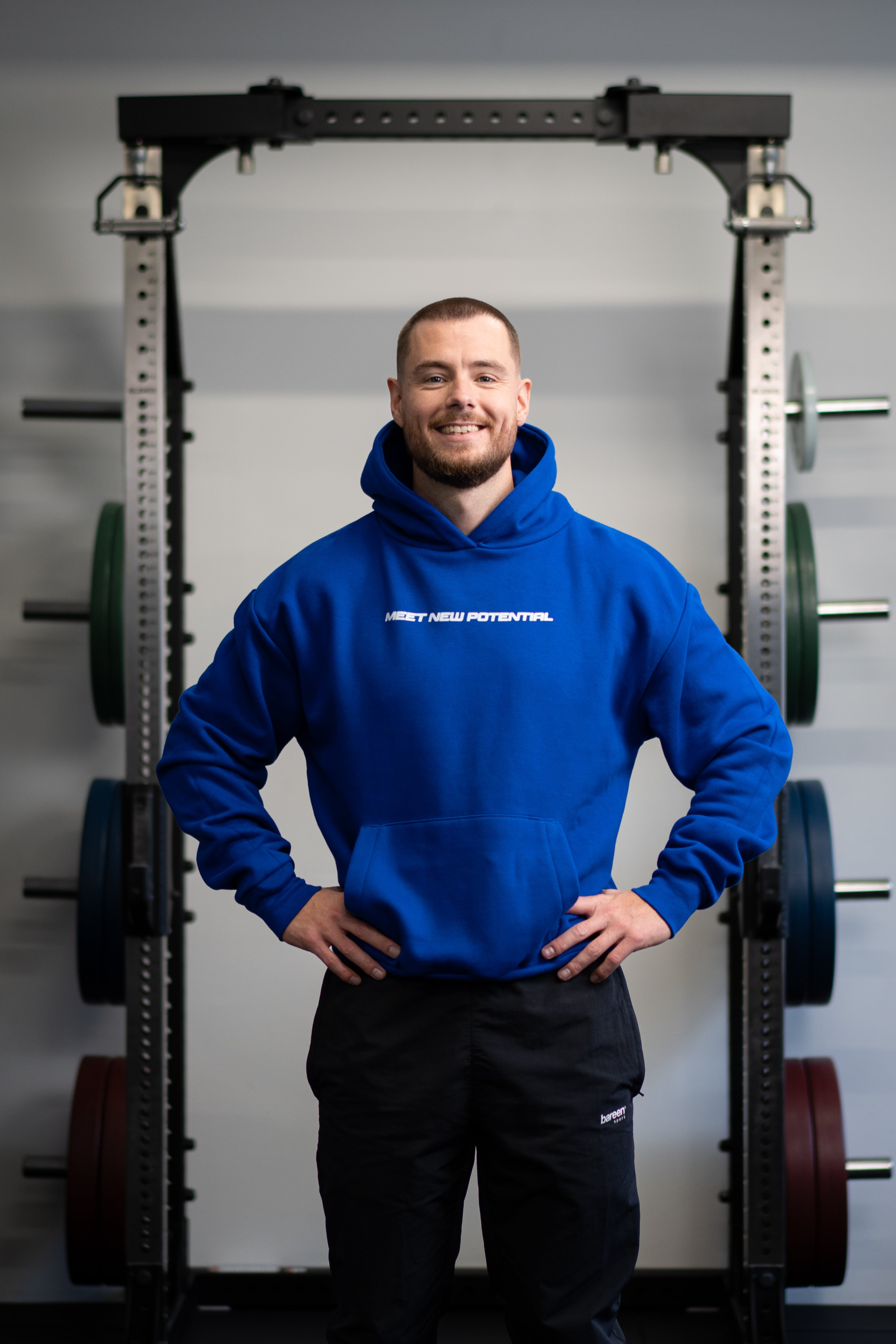 TC Blå Halftone Hoodie