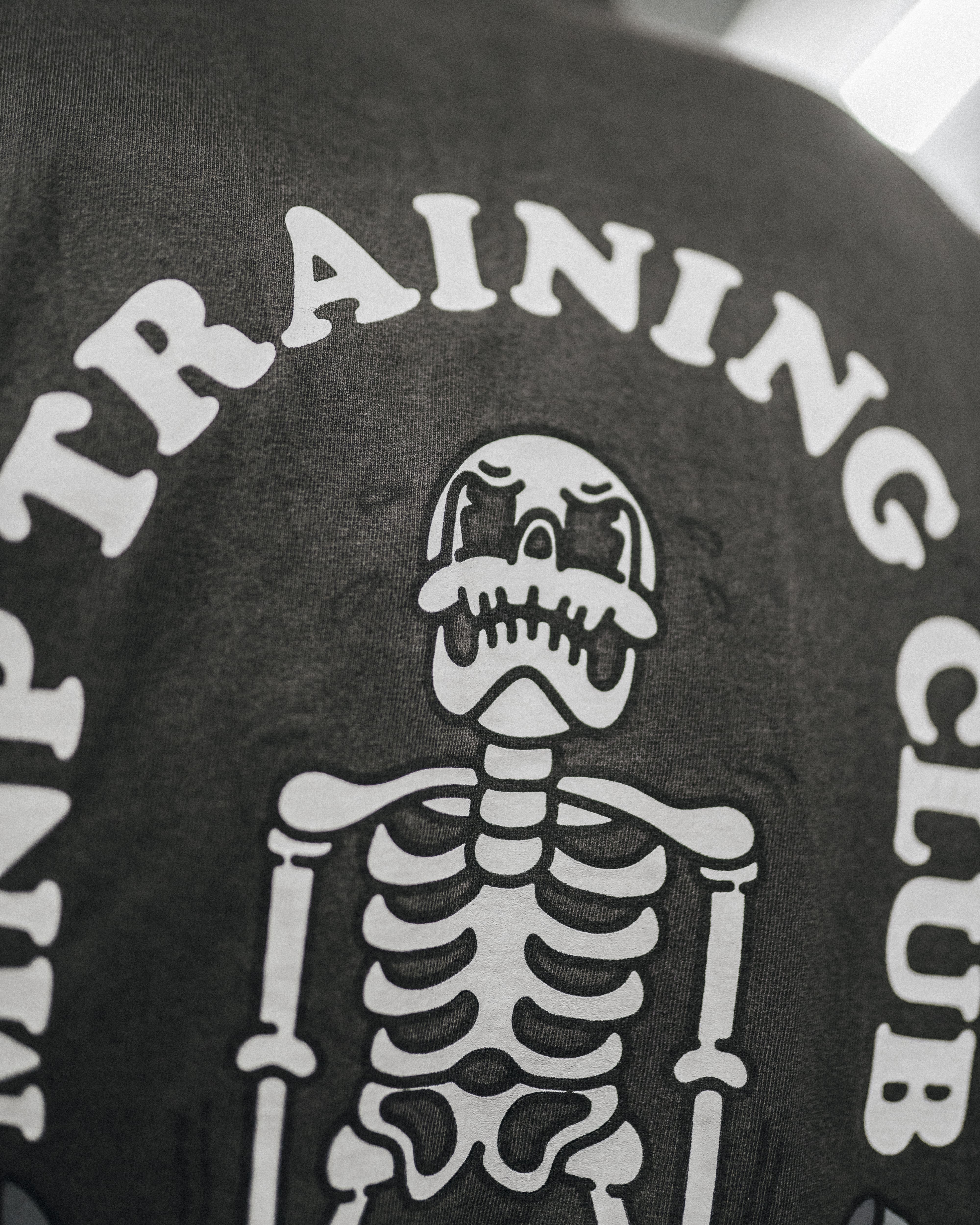 mnp training club oversize t-shirt skeleton logo